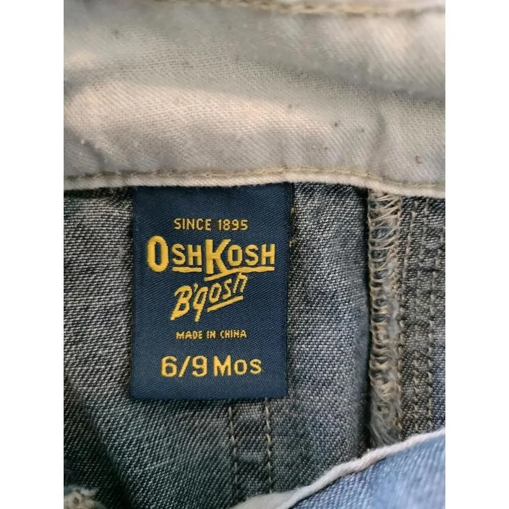 Vintage OshKosh B’Gosh Baby Overalls 6-9M Vestbak Embroidered Carpenter Tools‎